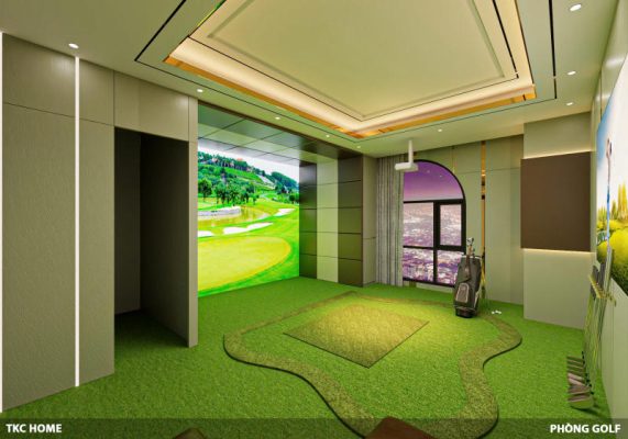 Sân golf trong nhà tiện nghi