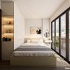 Phòng ngủ thiết kế hiện đại, màu sắc hài hòa